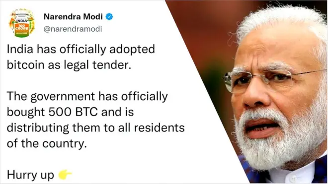 నరేంద్ర మోదీ ట్విటర్ ఖాతా హ్యాక్