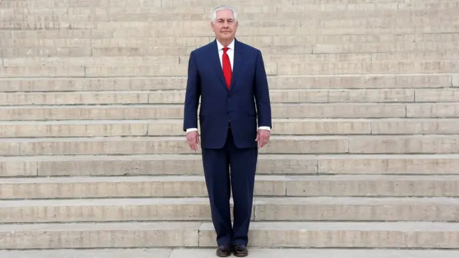Rex Tillerson'un Ankara'daki Anıtkabir ziyaretinden bir fotoğraf.