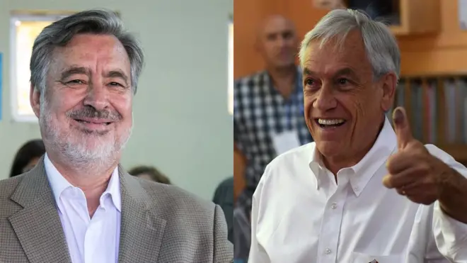 Guillier (à esquerda) e Piñera disputarão o segundo turno a eleição no dia 17sorte esportiva ponto netdezembro (Fotos: Guillier; Reuters; Piñera: AFP)