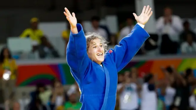 Paula Pareto estalló en júbilo cuando fue declarada como ganadora de la final de judo de menos de 48 kilos en Río 2016.