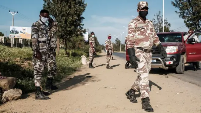 Maleeshiyo Tigray ah oo lagu qabtay bar isbaaro ah
