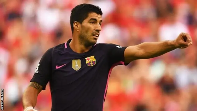 Luis Suarez alikuwa anacheza dhidi ya klabu yake ya zamani kwa mara ya kwanza tangu alipohamia Barcelona mwaka wa 2014