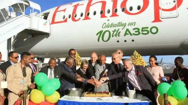 Diyaaradda 10aad oo oo Airbus-350 oo ay Itoobiya yeelatay