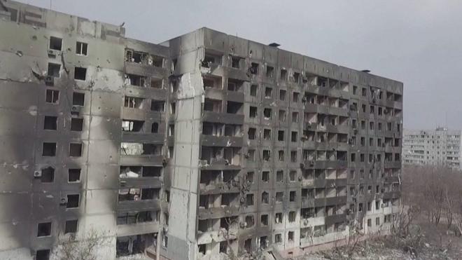 صور من الجو تظهر الدمار في ماريوبول بعد أسابيع من القصف الروسي