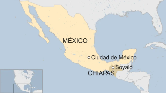 Mapa Soyaló, México.