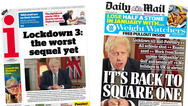 The "i" newspaper and the Daily Mail