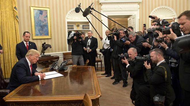 Trump no Salão Oval