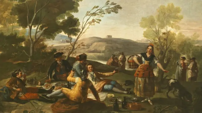 La Merienda, de Francisco de Goya, 1776.