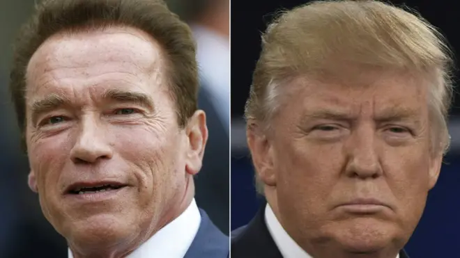 Arnold Schwarzenegger y Donald Trump han tenido distintos choques a propósito de la audiencia del programa Celebrity Apprentice.