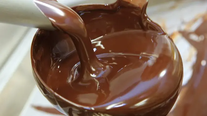 Melted chocolate