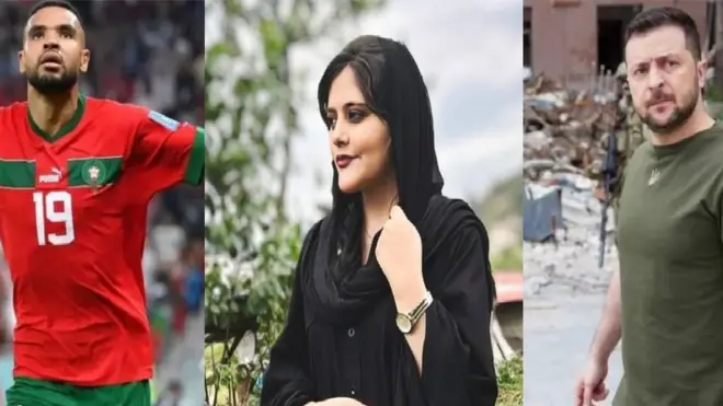 زيلينسكي ومهسا أميني ويوسف النصيري