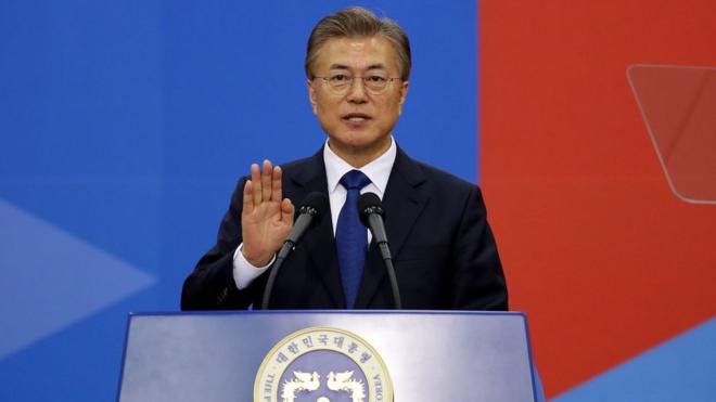 Le président Sud-Coréen Moon Jae-In