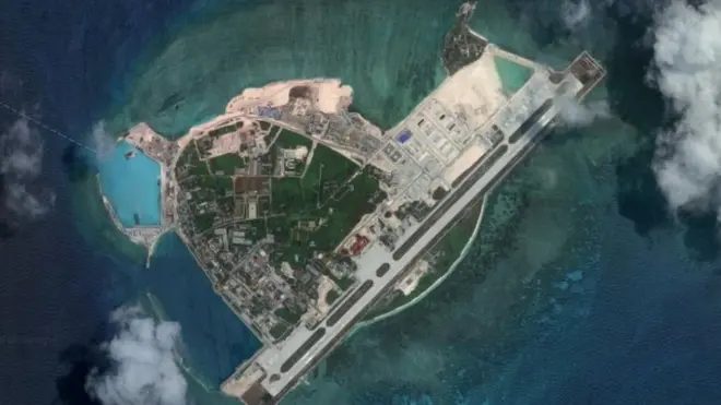 Imagen satelital de la isla Woody