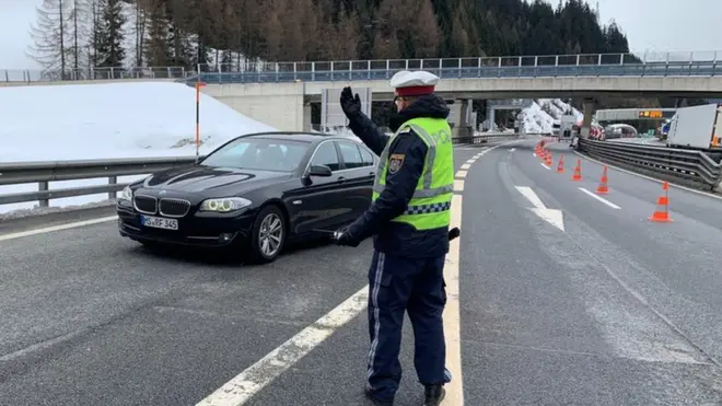 Checks began on Tuesday at the Brenner Pass between Italy and Austria