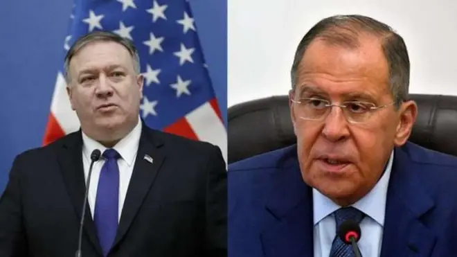 ABD Dışişleri Bakanı Mike Pompeo ve Rusya Dışişleri Bakanı Sergey Lavrov