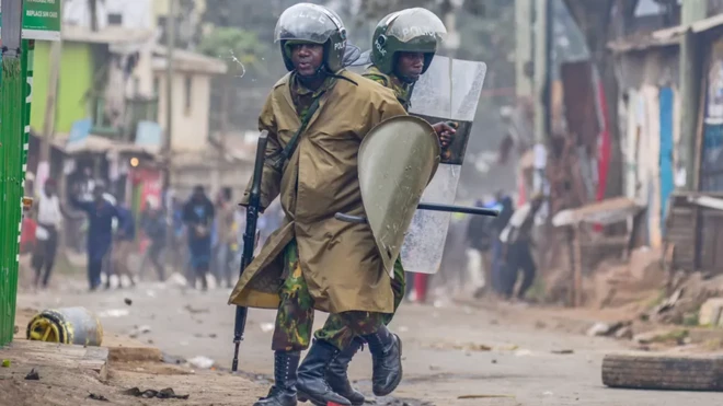Security pipo dey stop protesters for Kenya