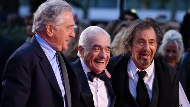 Robert De Niro, Martin Scorsese ve Al Pacino The Irishman filminde