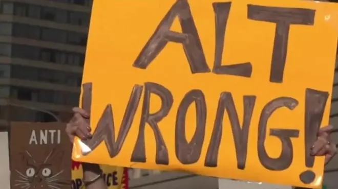 واشنگٹن میں قوم پرست سفید فام گروپ کی کانفرنس اور اس پر احتجاج۔