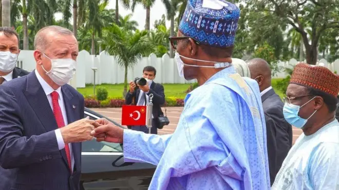 President Recep Tayyip Erdogan and President Muhammadu Buhari
