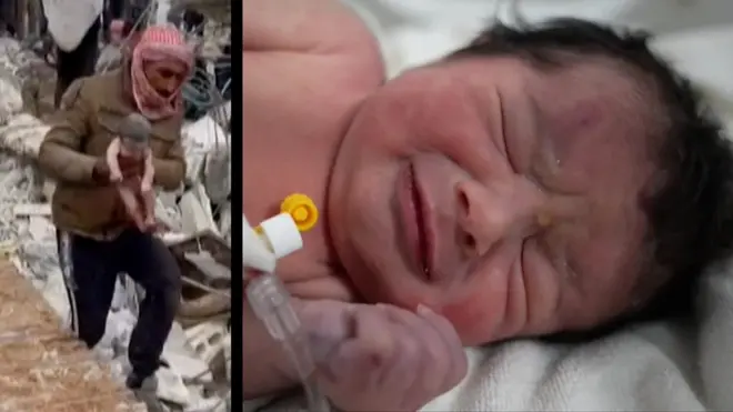 Turkey quake newborn