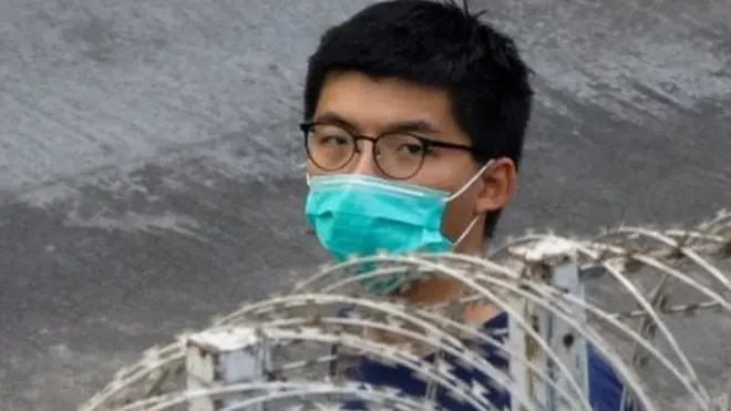 Joshua Wong, a prominent young pro-democracy campaigner, was detained over a year ago