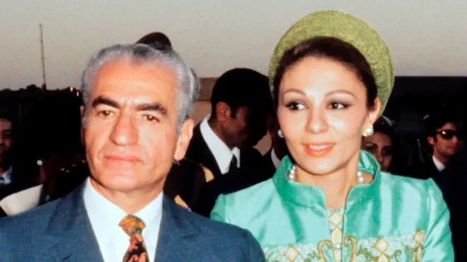 ملکه فرح و شاه ایران