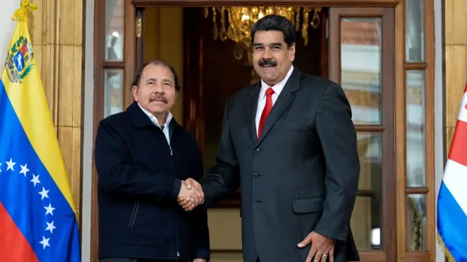 O presidente venezuelano Nicolás Maduro é um dos presidentes latinoamericanos que deram apoio a Ortegacasa de apostas dando bônus grátismeio à crise