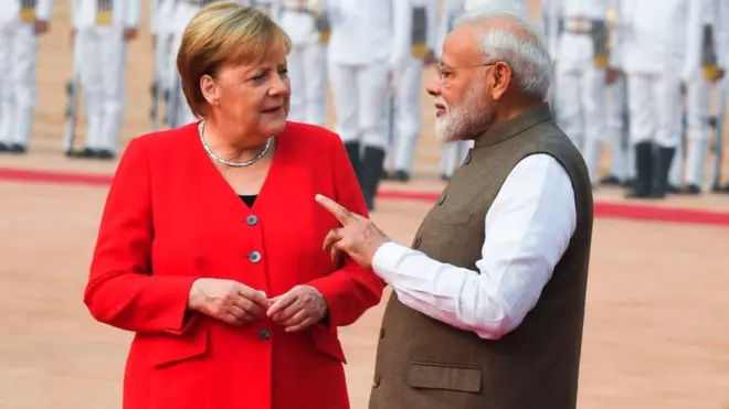 اینگلا مرکل اور مودی