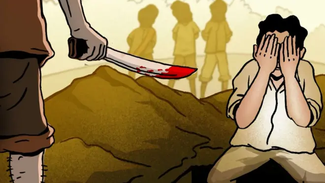 "Kalau tidak mati, atau tidak lepas kepalanya, dipotong lagi. Pegang rambutnya, potong lagi," ungkap Udin, yang disebut sebagai salah-satu algojo di Simpang Betung, Sigli, Aceh.