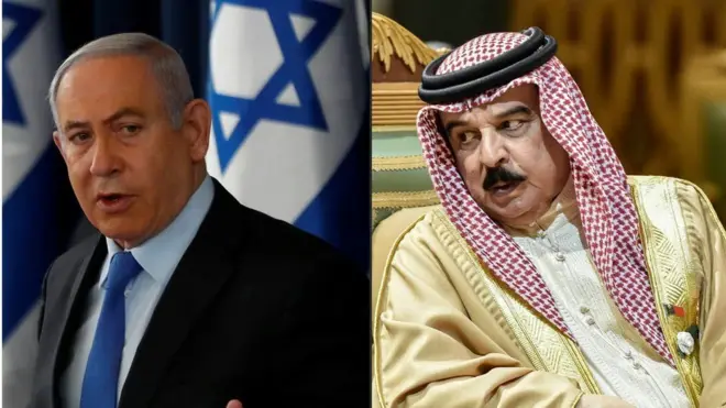 Ra'isal wasaaraha Israel iyo Boqorka Baxrayn