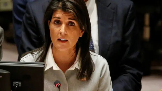 Safiirka Maraykanka ee Qaramada Midoobay, Nikki Haley