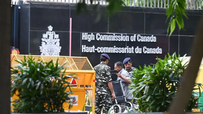 दिल्ली स्थित कनाडा के उच्चायोग की इमारत