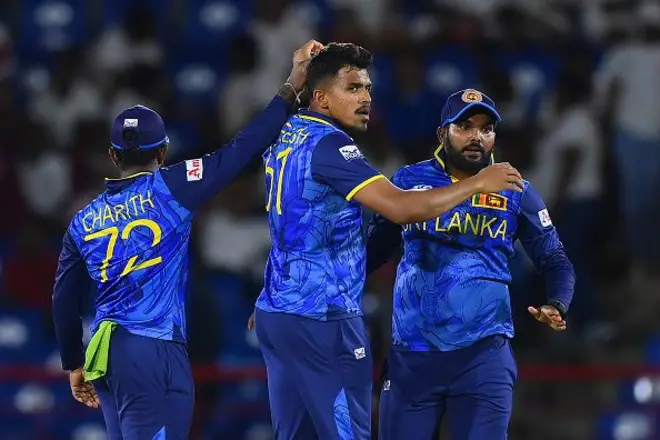 විස්සයි 20 ලෝක කුසලාන තරගාවලියේ අද ( ජුනි 17 වැනිදා) පැවති තරගයෙන් නෙදර්ලන්ත කණ්ඩායම ලකුණු 83 කින් පරාජය කිරීමට ශ්‍රී ලංකාව සමත් විය.