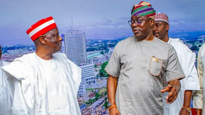 Aworan Seyi Makinde ati Rabiu Kwankwaso