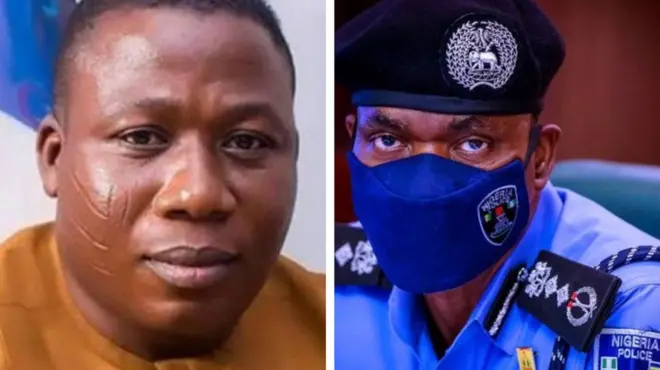 Aworan ọga ọlọpaa ati Sunday Igboho