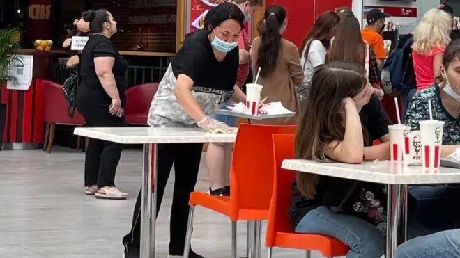 Россиядаги мигрант аёл