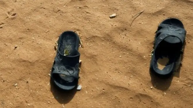 Sandals in the sand, 2018 file picture