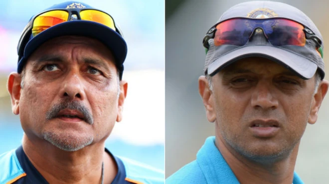 रवि शास्त्री और राहुल द्रविड़
