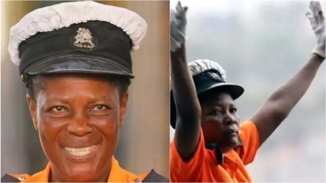 Anifatu Bello - Ọlọpa obinrin to n dari ọkọ loju popo.