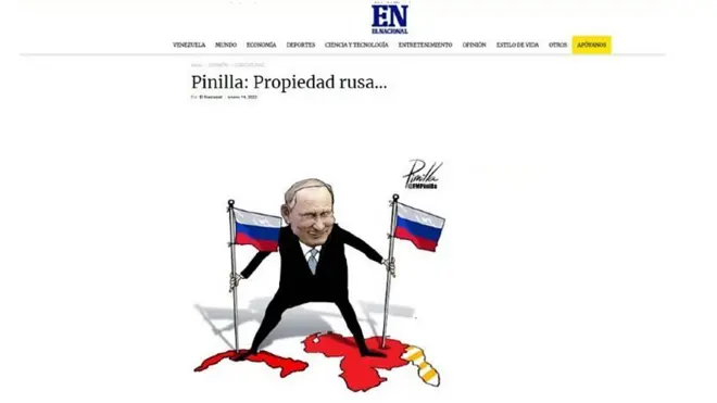 رسانه های حامی مخالفان ونزوئلا بیانیه «مداخله جویانه» روسیه را محکوم کردند