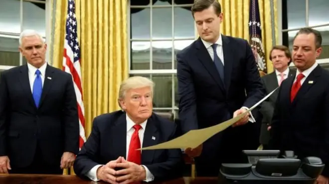 عمل بورتر مساعدا لترامب وسكرتيرا لشؤون الموظفين