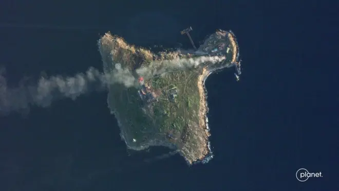 Russia claimed Ukraine had launched a failed bid to recapture the island but the UK says the battle is not over