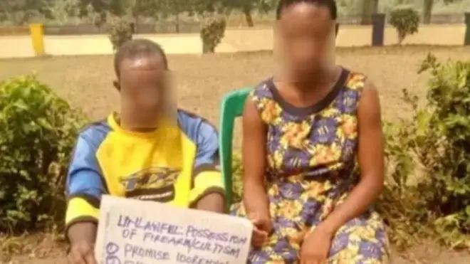 Cross River school girl and boyfrienf