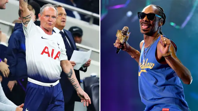 Пол Гаскойн раніше грав за "Тоттенхем", а Snoop Dogg відомий такими хітами, як Drop It Like It's Hot