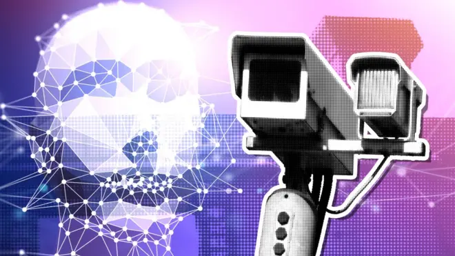 Caméra de surveillance et visage