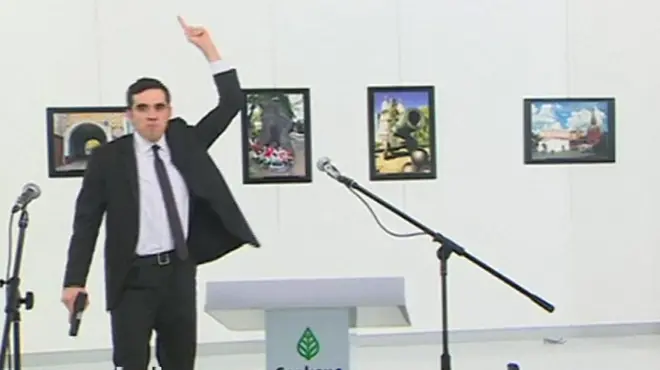 Russian ambassador gunman