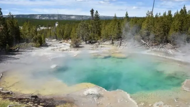 บ่อน้ำพุร้อนในเยลโลว์สโตน