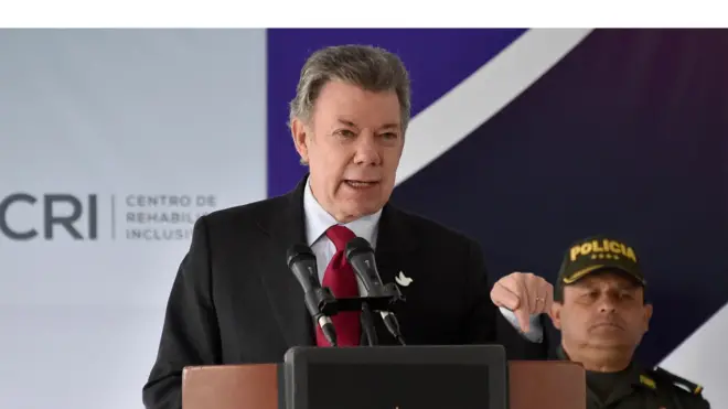 El presidente Juan Manuel Santos lideró el proceso de negociación de paz con las FARC.