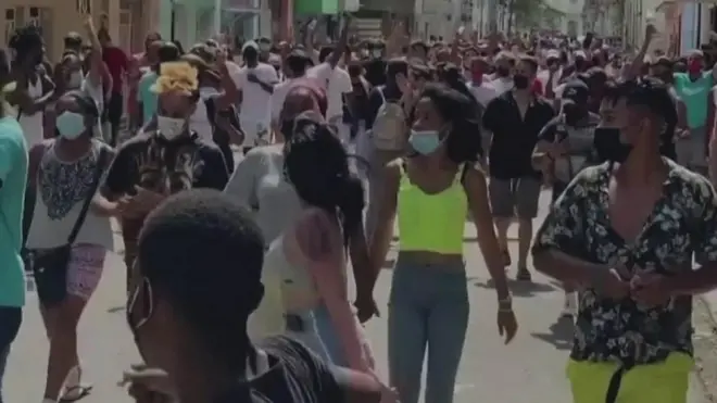 Cuba protest
