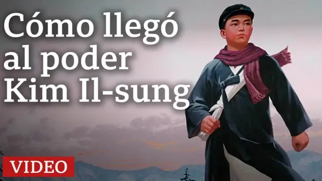 Ilustración del video sobre el padre fundador de Corea del Norte